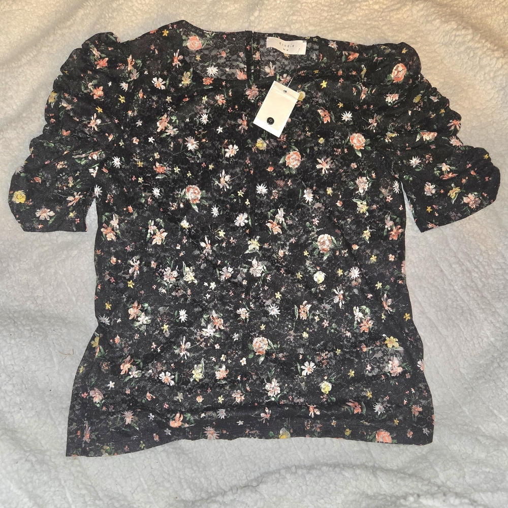 Elodie Black Floral Blouse